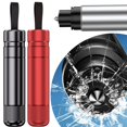 thumbnail image 2 of Car Safety Hammer Portable Mini Car Window Breaker Emergency Escape Car Auto Safety Hammer Seat Belt Cutter Emergency Life-Saving Escape Tool Black Red Silver, 2 of 10