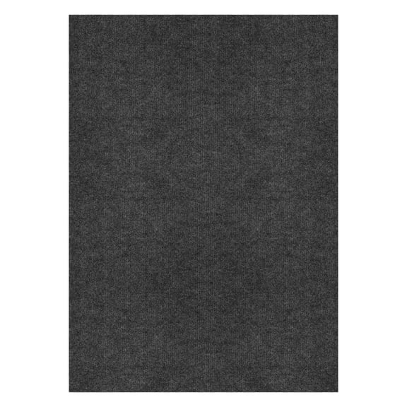 Tapis extérieur aiguilleté à côte unique 183 cm x 244 cm Mainstays, gris charbon