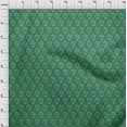 thumbnail image 4 of oneOone Rayon Green Fabric Kalamkari Sewing Material Print Fabric By The Yard 56 Inch Wide, 4 of 5