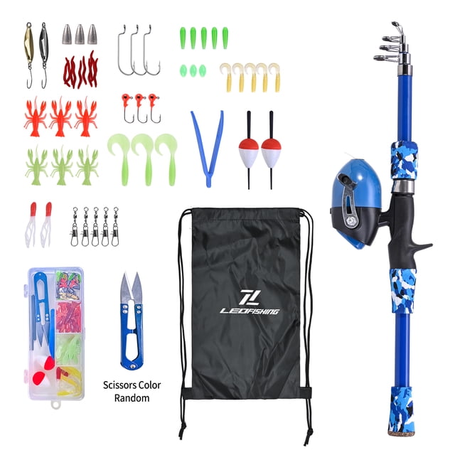 Spinning Rod,Kit Pole With Combo Kit Pole Rod And Reel Kids And Reel Combo Pole With Reel Lures Kit With Huiop Reel Lures Kit To 64.9'' Pole Twirltide 64.9'' Pole Reel Combo 16.5'' To