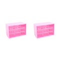 thumbnail image 3 of Decodeary Plastic Jiugongge Storage Drawer - Meticulous Workmanship And Fashionable Multi Grid Storage rose red Nine Palaces Grid 2Set, 3 of 6