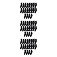 thumbnail image 2 of Ruiboury 10piece Elastic Fit For All Feet Shape Extra Thick Socks For Breathability Sweat-absorbing Breathable Exquisite Craft Black 3Set, 2 of 6