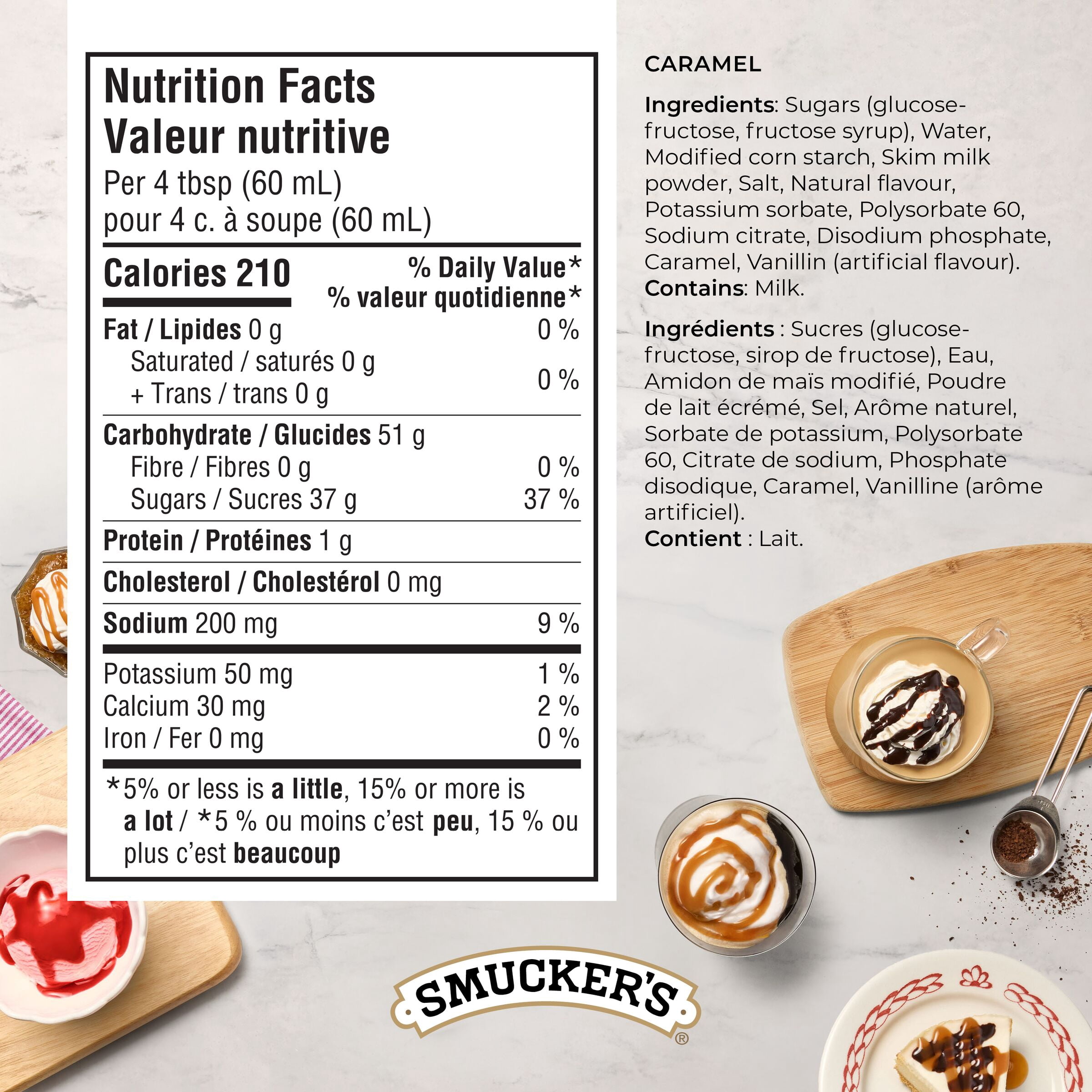 Smucker's Sundae Syrup, Caramel Flavoured Syrup, 428mL