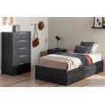 thumbnail image 3 of South Shore Step One Essential Twin Mates Bed with 3 Drawers, in Gray Oak, 3 of 12