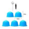 thumbnail image 3 of YAOMOBB Tasse Capsule de Café Polyvalente Capsules de Café Réutilisables Ensemble de 5 Filtre Pratique et de Qualité Alimentaire pour Machines Dolce Gusto, 3 of 7