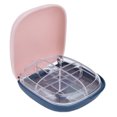 thumbnail image 1 of 3PCS Medicine Container 4 Compartment Portable Sealing Medicine Organizer Box Jewelry Blue Earring Storage Box, 1 of 14