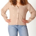 thumbnail image 2 of Devoted Knit Button-Up Cardigan with Floral Details, 2 of 5