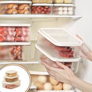 Food Storage Containers, Staron 2026 Microwave Safe Plastic Food Box Set, 300ml 600ml 1000ml Clear Airtight Freezer Containers with Lids