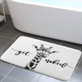 thumbnail image 1 of Funny Giraffe Get Naked Bath Rug, Cute Animal Wildlife Safari Non Slip Bath Mats, Bath Rug Sets for Bathroom Bedroom Kitchen Outdoor Indoor,16x24 Inch, 1 of 2
