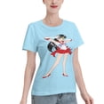 thumbnail image 2 of T-Shirt Basique à Manches Courtes pour Femmes Sailor Moon Rei Hono, 2 of 6