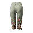 thumbnail image 5 of Womens Relaxed Fit Cargo Pants by Generic XL Solid Black Casual Capris, Drawstring, Cropped, Lightweight, 1 Count, 5 of 5