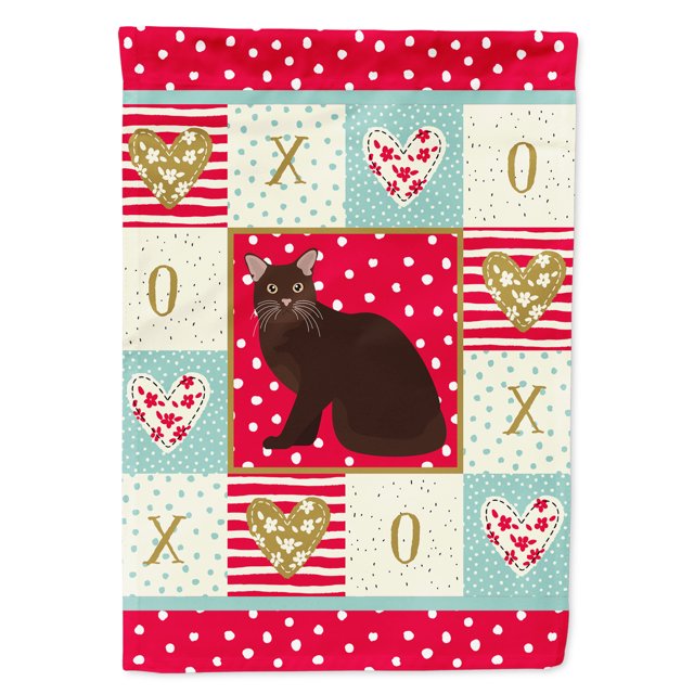 Carolines Treasures CK5748GF Burmese #2 Cat Love Flag Garden Size