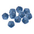 thumbnail image 1 of Milaget 20 Sided Polyhedral 10 Pieces Unique Portable Acrylic Accessories Wear Blue, 1 of 8