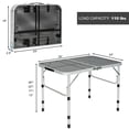 thumbnail image 2 of Gymax Table de Gril Pliant pour le Camping, Table de Support de Gril Légère en Aluminium et Métal, 2 of 10