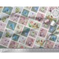 thumbnail image 2 of Soimoi Green Rayon Fabric Floral & Insect Patchwork Print Fabric by The Yard 56 Inch Wide, 2 of 3