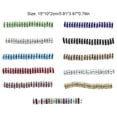 thumbnail image 4 of 50 Pieces Rhinestone Rondelle Handmade Spacer Beads Findings Crafts Jewelry Crystal Multi-colors Loose Bead Earring Necklace Accessories Green, 4 of 7