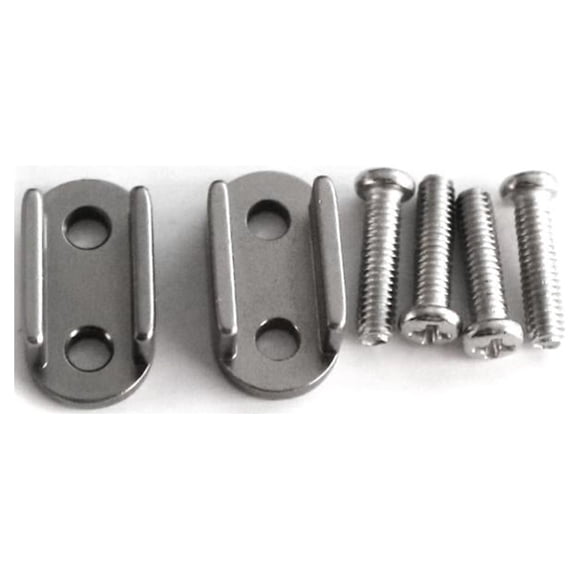 stanreset 2pcs Steel Steel Plate Shock Absorber For D12 1/10 OFF-Road Fixed RC Car Accessories Replacement Parts RC Upgrade Part Titanium