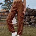 thumbnail image 4 of Timegard Womens Cargo Pants Pantalon Taille Haute à Bas Resserré Léger de Randonnée Uni avec Poches, 4 of 6