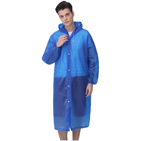 TIELUTT Unisex Outdoor Travel Fashion Adult Raincoat Thick Transparent EVC Raincoat Duster Rain Coats for Men Boy Toddler Clothes Travel Raincoat Light Jacket Pardon My Trench Rain Jacket