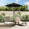thumbnail image 1 of vidaXL Parasol Noir 200x224 cm Aluminium, 1 of 5