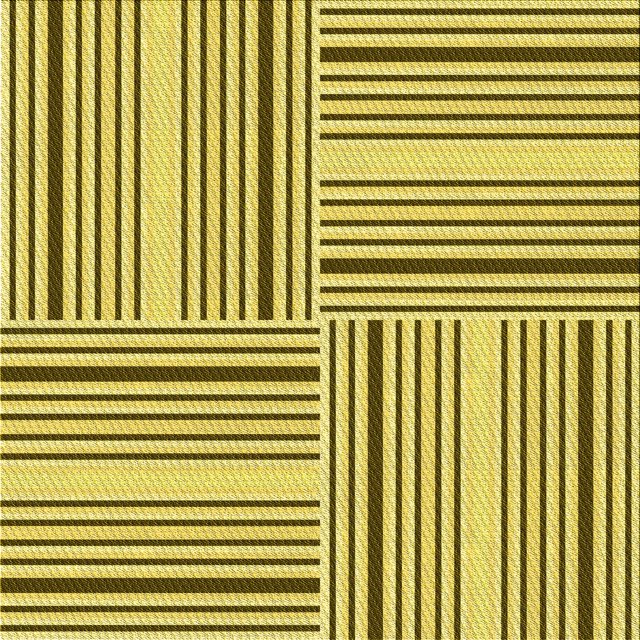 Ahgly Company Machine Washable Indoor Square Transitional Dark Yellow Green Area Rugs, 7' Square