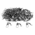 thumbnail image 3 of S SERENABLE 100 Pcs Émerillons de Pêche Pivotants pour Baril avec Connecteurs à Pression Emboîtables 005, 3 of 9