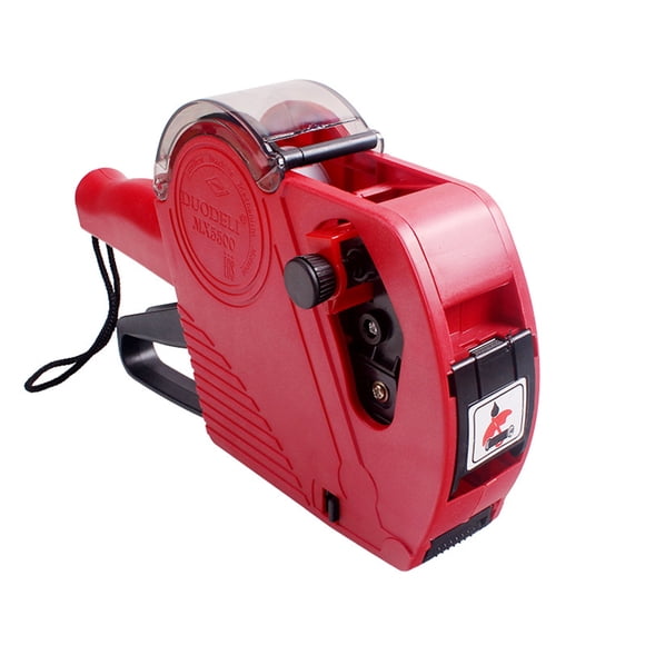 MX-5500EOS Étiqueteuse de Prix Portative à 8 Chiffres, Fabricant d'Étiquettes, Machine de Tarification avec Rouleau d'Étiquettes et Rouleau d'Encre pour Bureau, Supermarché, Magasin de Détail, Épicerie
