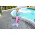 thumbnail image 3 of 5PCS Mermaid Tails for Swimming for Girls Kids Mermaid Swimsuit Costume Princess Bikini Set Bathing Suits High quality, 3 of 5