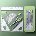 thumbnail image 4 of TopLLC Back to School Math Geometry Kit 7-Piece Student Supplies Set With Shatterproof Storage Box Including Ruler, Protractor, Eraser, Lead Leads, Pencils For Drawing, 4 of 9