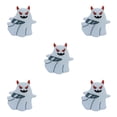 thumbnail image 1 of kurtrusly White Affordable Ghosts Enamel Pin Modern Minimalist Brooche Delicate Intricate Enamel Pin Punk E 5Set, 1 of 6