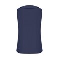 thumbnail image 3 of Tank Top for Women, Womens Solid Button V-Neck Tank Top, 3 of 7