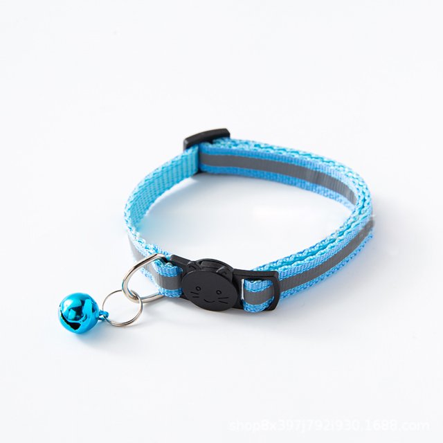 Pet Bell Collar Reflective Dog Bell Collar Breakaway Cat Collar Pet Bell Collar Buckle Adjustable Reflective Cat Collar With Bell For Dogs Puppies Kittens