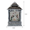 thumbnail image 4 of Temps de vacances 10In Polyresin Snowman Lanterne - Blanc, 4 of 5