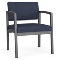 thumbnail image 1 of Fauteuil d'Appoint Surdimensionné en Acier Lenox pour Réception / Acier Charbon / Bleu, 1 of 5