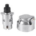 thumbnail image 1 of Trailer Accessories- 7 Pin Trailer Plug 12v Rv Sockets Towbar Towing 7pin Metal Trailer Connectors, 1 of 5