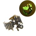 thumbnail image 4 of Little Flying Dragon Opening Ring Fashionable Dinosaur Luminous Ring Hip Hop Creative Jewelry, 4 of 9