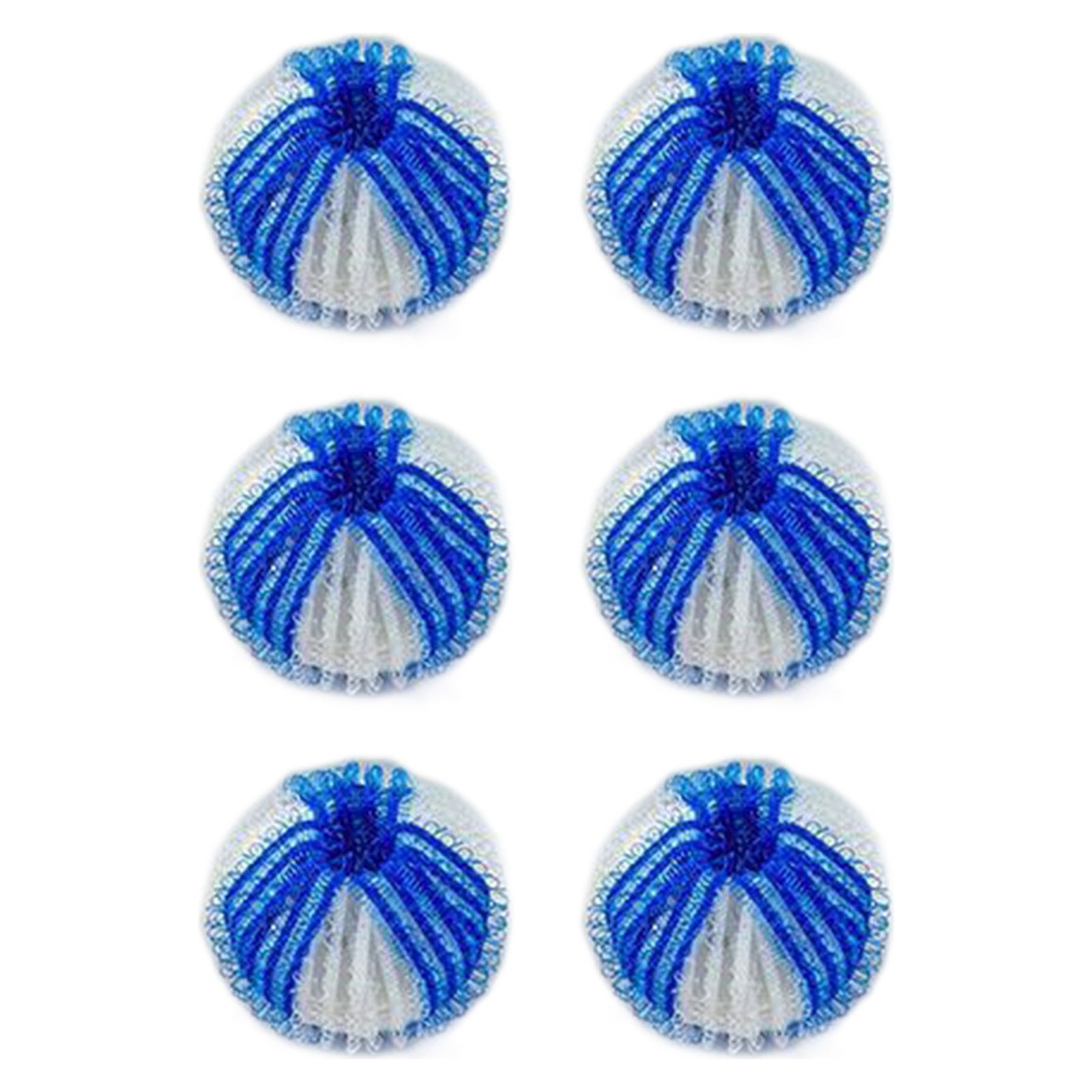Birdeem Boule de Nettoyage Anti-Enroulement pour Vêtements, Attrape-Cheveux Réutilisable pour Machine à Laver, 6 Pcs