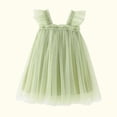 thumbnail image 4 of Yuyuzo Robe Superposée en Tulle pour Bébés Filles, Robes d'Anniversaire, Tout-Petits, à Volants, Manches Courtes, Robes de Princesse, 4 of 4