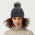 thumbnail image 3 of Vaidha Elastic Ribbed Knit Hat For Hair Protection Protects The Hairstyle With A And Elastic Satin Knit Hat That Is Loose And Warm, 3 of 3