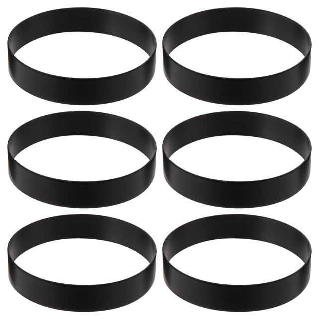 MasteelfCA 6 Pcs Anneaux pour Cuire des Oeufs Moules à Burger Créatifs Bricolage Moules à Frire pour Oeufs en Noir. Cet Ensemble de six Moules Antiadhésifs en Acier Inoxydable, Chacun Mesurant 7,6 cm de Diamètre et 1,5 cm de Hauteur, Est Parfait pour Faire des Oeufs Ronds au Plat, des Crêpes Ou des biscuits. Facile à Nettoyer et Polyvalent pour Divers Besoins de Cuisson et de Pâtisserie.