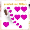 thumbnail image 3 of Chmadoxn Wall Stickers Blank Stickers Self adhesive Roll Heart shaped Stickers 500 Labels/roll Sticker Sticker, 3 of 6