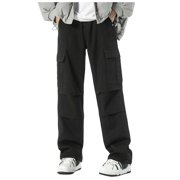 Ketyyh-chn99 Jean de poche vintage homme Jeans à la fois droit et casual Jean taille pour XL,noir