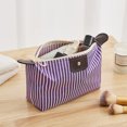 thumbnail image 4 of FAROOT Women Waterproof Makeup Bag, Classic Striped Cosmetic Organizer Multifunctional Pouch, 4 of 7