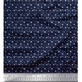 thumbnail image 1 of Soimoi Blue Rayon Fabric Line & Circle Geometric Decor Fabric Printed Yard 56 Inch Wide, 1 of 3