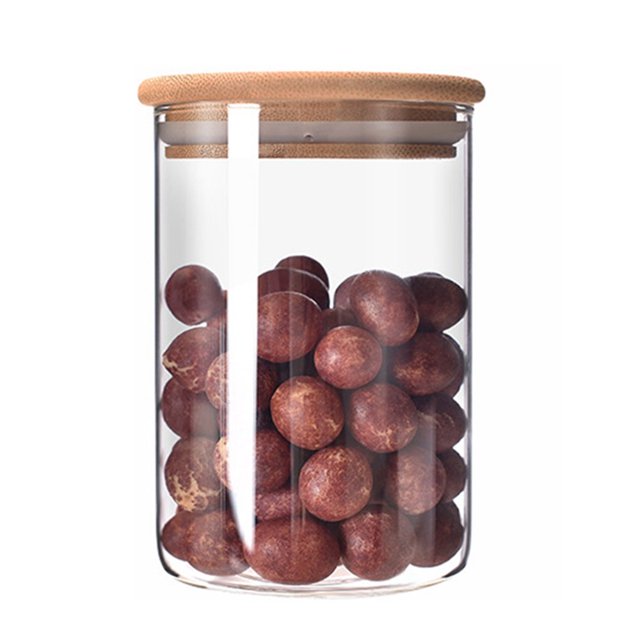 Bocal de Rangement en Verre pour Cuisine, Grande Capacité, Bocal de Rangement pour l'Organisation du Rangement des Aliments