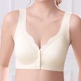 thumbnail image 2 of Yuzhih Womens Front Closure Everyday Bras Comfortable Wireless Bralettes V Neck Seamless Bra Wire Free Basic Bras, 2 of 7