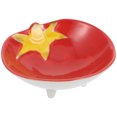 thumbnail image 1 of 1Pc Red Ceramic Dessert Plate for Children and Home Breakfast, 1 of 8