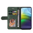 thumbnail image 2 of Étui pour Motorola Moto G9 Power Portefeuille en Cuir Livre à Rabat Folio Support Vue Couverture - Vert, 2 of 5