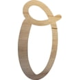 thumbnail image 1 of Blank Wooden Craft Letter O, Unfinished 10'' Tall Wood Alphabet Letter, Wall Hanging Hometown, 1 of 3