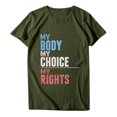thumbnail image 4 of Pompotops T-Shirt Décontracté à Manches Courtes pour Femmes avec Imprimé Lettre, 4 of 7